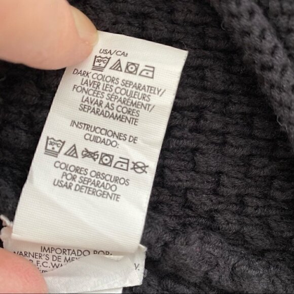 Calvin Klein cardigan, 💯 cotton knit,  black - Picture 9 of 13